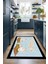 Dijital Baskılı Kaymaz Taban Yıkanabilir Kitchen Yazılı Mutfak Halısı, N-Mutfak-18-Mavi, 2