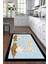 Dijital Baskılı Kaymaz Taban Yıkanabilir Kitchen Yazılı Mutfak Halısı, N-Mutfak-18-Mavi, 3