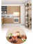 3D Dijital Baskılı Kaymaz Yıkanabilir Renkli Modern Oval Mutfak Halısı, N-O-Mutfak-37-Kahve, 1