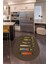 Dijital Baskılı Kaymaz Yıkanabilir Renkli Modern Oval Mutfak Halısı, N-O-Mutfak-40-Vizon, 2