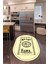Dijital Baskılı Kaymaz Yıkanabilir Renkli Modern Oval Mutfak Halısı, N-O-Mutfak-50-Krem, 1