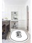 Dijital Baskılı Kaymaz Yıkanabilir Kitchen Yazılı Oval Mutfak Halısı, N-O-Mutfak-42-Beyaz, 3