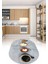 Dijital Baskılı Kaymaz Yıkanabilir Renkli Modern Oval Mutfak Halısı, N-O-Mutfak-22-Renkli, 4