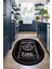 Dijital Baskılı Kaymaz Yıkanabilir Renkli Modern Oval Mutfak Halısı, N-O-Mutfak-50-Antrasit, 5