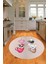 Dijital Baskılı Kaymaz Yıkanabilir Renkli Modern Yuvarlak Mutfak Halısı, N-Y-Mutfak-07-Krem, 5