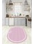 Dijital Baskılı Kaymaz Yıkanabilir Renkli Modern Oval Mutfak Halısı, N-O-Mutfak-06-Pembe, 2