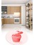 Dijital Baskılı Kaymaz Yıkanabilir Renkli Modern Yuvarlak Mutfak Halısı, N-Y-Mutfak-20-Kırmızı, 4