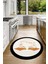 Dijital Baskılı Kaymaz Yıkanabilir Kitchen Yazılı Yuvarlak Mutfak Halısı, N-Y-Mutfak-18-Krem, 1