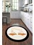 Dijital Baskılı Kaymaz Yıkanabilir Kitchen Yazılı Yuvarlak Mutfak Halısı, N-Y-Mutfak-18-Krem, 3