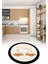 Dijital Baskılı Kaymaz Yıkanabilir Kitchen Yazılı Yuvarlak Mutfak Halısı, N-Y-Mutfak-18-Krem, 5