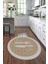 Dijital Baskılı Kaymaz Yıkanabilir Kitchen Yazılı Yuvarlak Mutfak Halısı, N-Y-Mutfak-09-Gri, 4