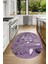3D Dijital Baskılı Kaymaz Yıkanabilir Renkli Modern Oval Mutfak Halısı, N-O-Mutfak-16-Mor, 1