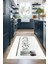 Dijital Baskılı Kaymaz Taban Yıkanabilir Kitchen Yazılı Mutfak Halısı, N-Mutfak-49-Beyaz, 5