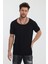 Derin Yaka Kısa Kol Fit Kesim Tişört 2