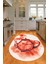 Dijital Baskılı Kaymaz Yıkanabilir Renkli Modern Oval Mutfak Halısı, N-O-Mutfak-23-Kırmızı, 3