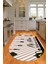 Dijital Baskılı Kaymaz Yıkanabilir Renkli Modern Oval Mutfak Halısı, N-O-Mutfak-32-Siyah, 1