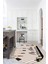 Dijital Baskılı Kaymaz Yıkanabilir Renkli Modern Oval Mutfak Halısı, N-O-Mutfak-32-Siyah, 4