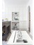 Dijital Baskılı Kaymaz Taban Yıkanabilir Kitchen Yazılı Mutfak Halısı, N-Mutfak-49-Beyaz, 2