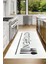 Dijital Baskılı Kaymaz Taban Yıkanabilir Kitchen Yazılı Mutfak Halısı, N-Mutfak-49-Beyaz, 4