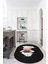 Dijital Baskılı Kaymaz Yıkanabilir Renkli Modern Oval Mutfak Halısı, N-O-Mutfak-05-Antrasit, 1
