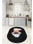 Dijital Baskılı Kaymaz Yıkanabilir Renkli Modern Oval Mutfak Halısı, N-O-Mutfak-05-Antrasit, 2