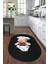Dijital Baskılı Kaymaz Yıkanabilir Renkli Modern Oval Mutfak Halısı, N-O-Mutfak-05-Antrasit, 5