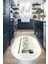 Dijital Baskılı Kaymaz Yıkanabilir Kitchen Yazılı Oval Mutfak Halısı, N-O-Mutfak-49-Krem, 5