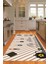 Dijital Baskılı Kaymaz Taban Yıkanabilir Renkli Modern Mutfak Halısı, N-Mutfak-32-Siyah, 1