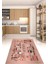 Dijital Baskılı Kaymaz Taban Yıkanabilir Renkli Modern Mutfak Halısı, N-Mutfak-17-Pembe, 5