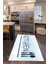 Dijital Baskılı Kaymaz Taban Yıkanabilir Kitchen Yazılı Mutfak Halısı, N-Mutfak-49-Mavi, 1