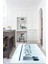 Dijital Baskılı Kaymaz Taban Yıkanabilir Kitchen Yazılı Mutfak Halısı, N-Mutfak-49-Mavi, 2