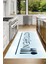 Dijital Baskılı Kaymaz Taban Yıkanabilir Kitchen Yazılı Mutfak Halısı, N-Mutfak-49-Mavi, 4
