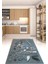 3D Dijital Baskılı Kaymaz Taban Yıkanabilir Renkli Modern Mutfak Halısı, N-Mutfak-16-Mavi, 5