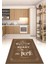 Dijital Baskılı Kaymaz Taban Yıkanabilir Home Yazılı Mutfak Halısı, N-Mutfak-15-Kahve, 5