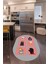 Dijital Baskılı Kaymaz Yıkanabilir Renkli Modern Oval Mutfak Halısı, N-O-Mutfak-43-Gri, 1
