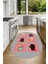 Dijital Baskılı Kaymaz Yıkanabilir Renkli Modern Oval Mutfak Halısı, N-O-Mutfak-43-Gri, 4