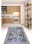 Dijital Baskılı Kaymaz Taban Yıkanabilir Renkli Modern Mutfak Halısı, N-Mutfak-17-Mavi, 5