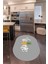 Dijital Baskılı Kaymaz Yıkanabilir Home Yazılı Oval Mutfak Halısı, N-O-Mutfak-31-Gri, 3