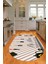 Dijital Baskılı Kaymaz Yıkanabilir Renkli Modern Oval Mutfak Halısı, N-O-Mutfak-32-Gri, 1