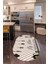 Dijital Baskılı Kaymaz Yıkanabilir Renkli Modern Oval Mutfak Halısı, N-O-Mutfak-32-Gri, 3