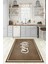 Dijital Baskılı Kaymaz Taban Yıkanabilir Kitchen Yazılı Mutfak Halısı, N-Mutfak-42-Kahve, 4