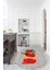 3D Dijital Baskılı Kaymaz Yıkanabilir Renkli Modern Oval Mutfak Halısı, N-O-Mutfak-45-Kırmızı, 2