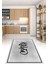 Dijital Baskılı Kaymaz Taban Yıkanabilir Kitchen Yazılı Mutfak Halısı, N-Mutfak-42-Gri, 1