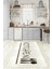 Dijital Baskılı Kaymaz Taban Yıkanabilir Kitchen Yazılı Mutfak Halısı, N-Mutfak-49-Krem, 3