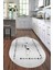 Dijital Baskılı Kaymaz Yıkanabilir Renkli Modern Oval Mutfak Halısı, N-O-Mutfak-10-Gri, 4