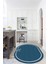 Dijital Baskılı Kaymaz Yıkanabilir Renkli Modern Oval Mutfak Halısı, N-O-Mutfak-06-Mavi, 1