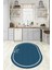 Dijital Baskılı Kaymaz Yıkanabilir Renkli Modern Oval Mutfak Halısı, N-O-Mutfak-06-Mavi, 2