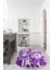 3D Dijital Baskılı Kaymaz Yıkanabilir Renkli Modern Oval Mutfak Halısı, N-O-Mutfak-34-Mor, 4