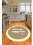 Dijital Baskılı Kaymaz Yıkanabilir Kitchen Yazılı Yuvarlak Mutfak Halısı, N-Y-Mutfak-09-Krem, 5
