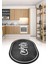 Dijital Baskılı Kaymaz Yıkanabilir Kitchen Yazılı Oval Mutfak Halısı, N-O-Mutfak-42-Antrasit, 1